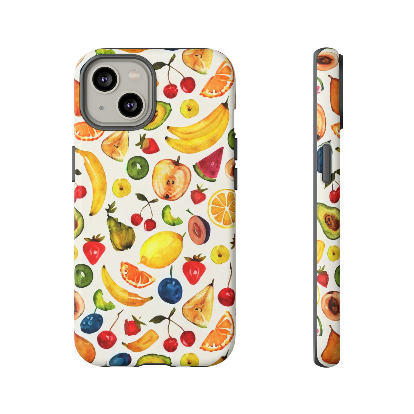 Impact Resistant, Mixed Fruits, Cute Phone Cases for Samsung S24, S23, S22, S21, IPhone 15 pro Iphone 14 pro Iphone 13 IPhone 12 Iphone 11