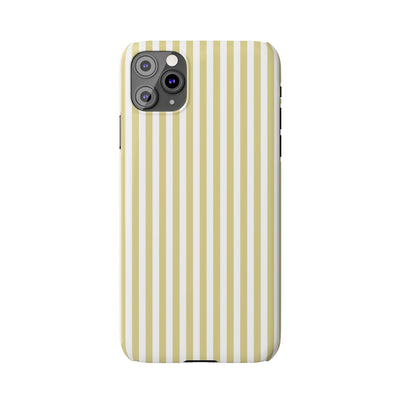 Slim Soft Yellow Striped Cute Phone Case for Iphone 16 - | iPhone 15 Pro Max Case | iPhone 14 Case Iphone 13 12 11 10 9 8 7 XS Gift for Her - Studio40ParkLane