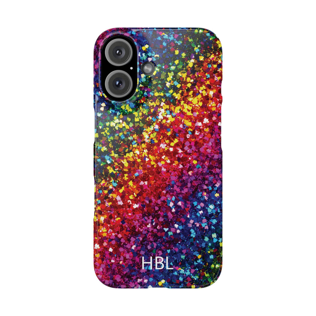 Slim Personalized Slim Muted Faux Play on Glitter Effect Cute Phone Cases for Iphone 16 Pro Max | iPhone 15 Case | iPhone 15 Pro Max Case, Iphone 14, Iphone 14 Pro Max, Iphone 13 12 11 8 7 - Studio40ParkLane