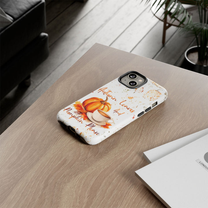 Impact Resistant, Fall Leaves Pumpkin Pie, Cute Phone Cases for Samsung S24, S23, S22, S21, IPhone 15 pro Iphone 14 pro Iphone 13 IPhone 12 Iphone 11 - Studio40ParkLane