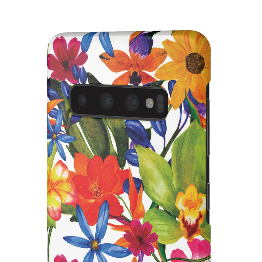 Sleek Snap Colorful Flowers Cute Phone Case for iPhone 16 15 14 13 12 11 X Xs Max Xr Pro Plus Samsung Galaxy S24 S23 S22 S21 S20 Note Ultra