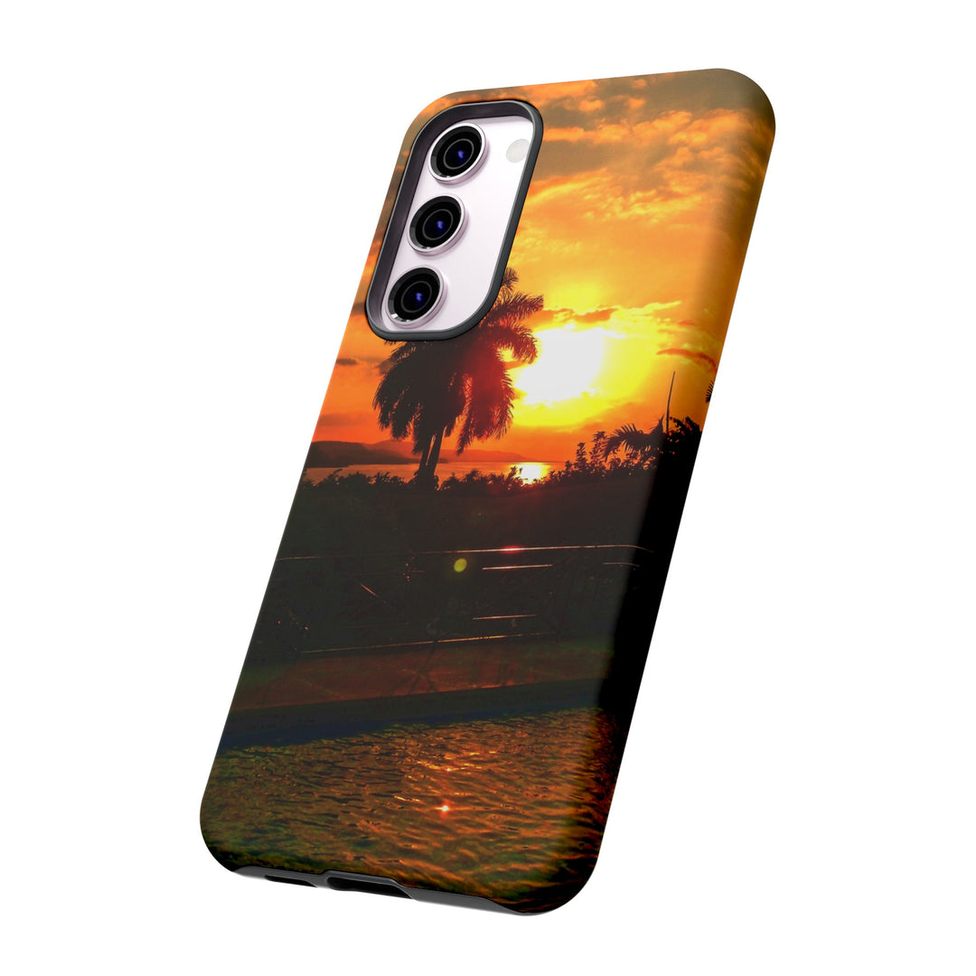 Cute Samsung Case | Cool Iphone Case | Summer Jamaica Pool Sunset, Samsung S24, S23, S22, S21, IPhone 15 Case | Iphone 14 Case, Iphone 13 Case - Studio40ParkLane