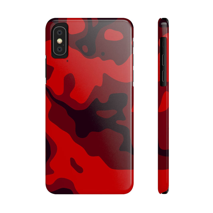 Slim Cute Phone Cases for Iphone - | iPhone 15 Case | iPhone 15 Pro Max Case, Iphone 14 Case, Iphone 14 Pro Max, Iphone 13, Red Camo Camouflage - Studio40ParkLane