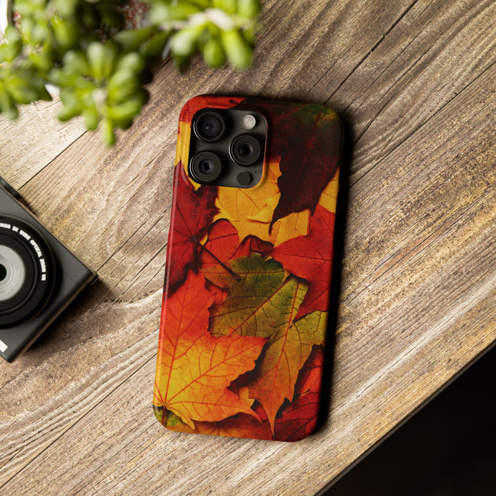 Slim Autumn Fall Leaves Gift Cute Phone Cases for Iphone 16 | iPhone 15 Case | iPhone 15 Pro Max Case, Iphone 14, Iphone 14 Pro Max, Iphone 13, Slim Mom Dad Gift - Studio40ParkLane