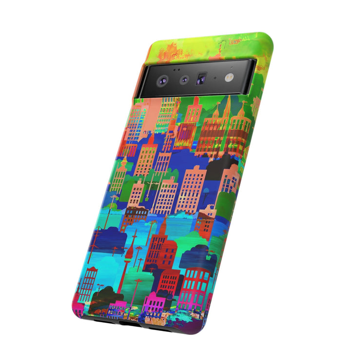 Cute Samsung Case | Cool Iphone Case | Summer City Skyline, Samsung S24, S23, S22, S21, IPhone 15 Case | Iphone 14 Case, Iphone 13 Case - Studio40ParkLane