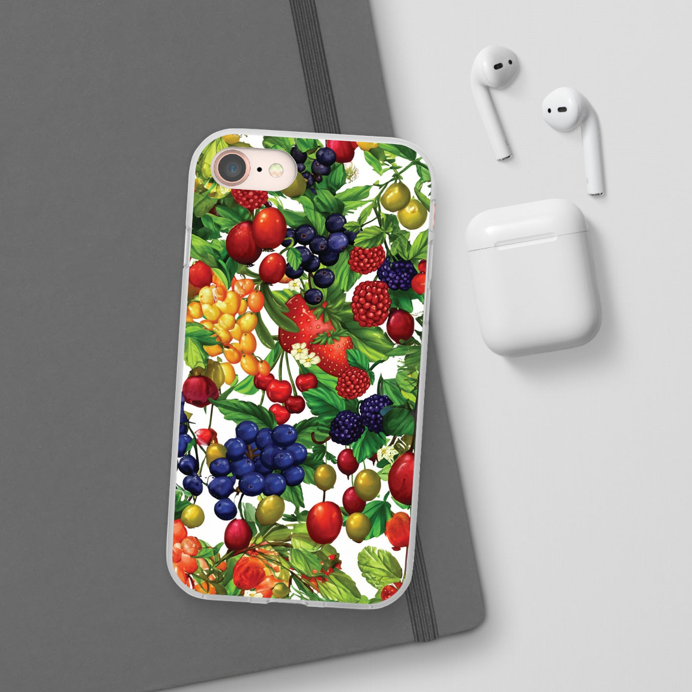 Cute Flexi Phone Cases, For Samsung Galaxy and Iphone, Summer Mixed Fruit, Galaxy S23 Phone Case, Samsung S22 Case, Samsung S21, Iphone 15, Iphone 14, Iphone 13