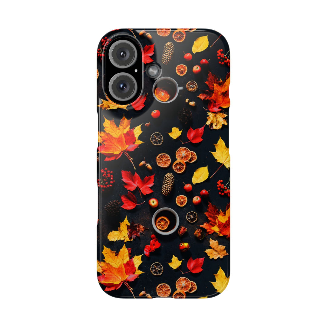 Slim Cute Fall Leaves Collage Phone Cases for Iphone | iPhone 15 Case | iPhone 15 Pro Max Case, Iphone 14, Iphone 14 Pro Max, Iphone 13, Iphone 16 - Studio40ParkLane