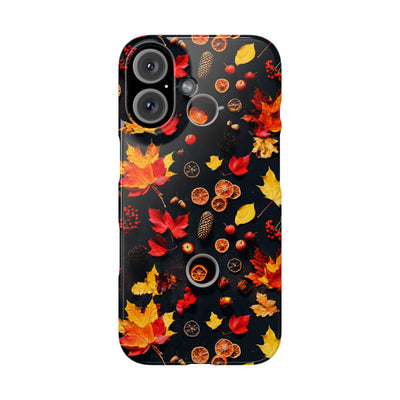 Slim Cute Fall Leaves Collage Phone Cases for Iphone | iPhone 15 Case | iPhone 15 Pro Max Case, Iphone 14, Iphone 14 Pro Max, Iphone 13, Iphone 16