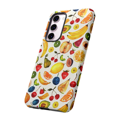 Impact Resistant, Mixed Fruits, Cute Phone Cases for Samsung S24, S23, S22, S21, IPhone 15 pro Iphone 14 pro Iphone 13 IPhone 12 Iphone 11