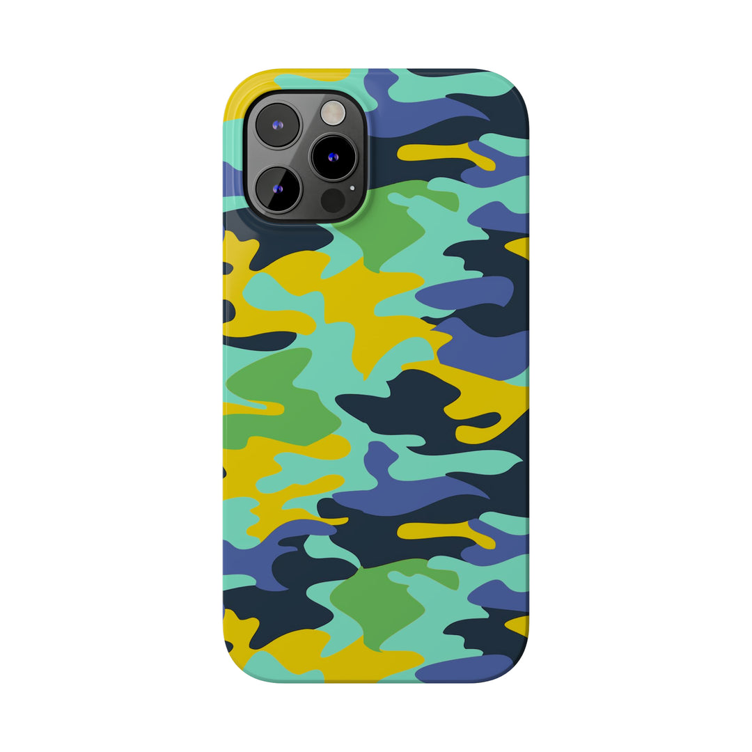 Slim Cute Phone Cases for Iphone - | iPhone 15 Case | iPhone 15 Pro Max Case, Iphone 14 Case, Iphone 14 Pro Max, Iphone 13, Late Spring Camouflage - Studio40ParkLane