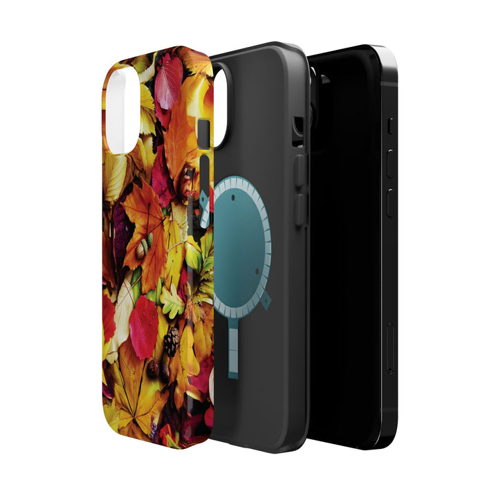 Aesthetic Tough Magsafe Fall Leaves Foliage Phone Case - For iPhone 17 Pro Max iPhone 16 Pro iPhone 15 Iphone 14 Plus 13 Pro 12 11 10 - Studio40ParkLane