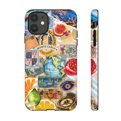 Cute European Summer Collage Phone Case, for IPhone 16 Case | Iphone 15, Iphone 14, IPhone 13 Case, 11 8 7, Samsung Galaxy S24, S23, S22, S21 Extra Protective