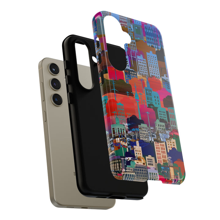 Cute Samsung Case | Cool Iphone Case | Summer City Skyline, Samsung S24, S23, S22, S21, IPhone 15 Case | Iphone 14 Case, Iphone 13 Case - Studio40ParkLane