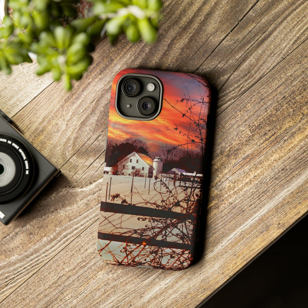 Cool Phone Case | Winter Sunset, For iPhone 15 Case | iPhone 15 Pro Case, Iphone 14 Case, Iphone 14 Pro Max Case, Protective Iphone Case - Studio40ParkLane