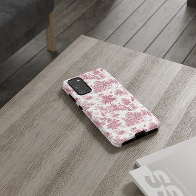 Premium Tough French Toile Gift for Her Cute Phone Cases for Samsung S25, S24, S23, S22, S21 Iphone, 16, 15, 14, 13, 12 Plus Max Pro Ultra - Studio40ParkLane
