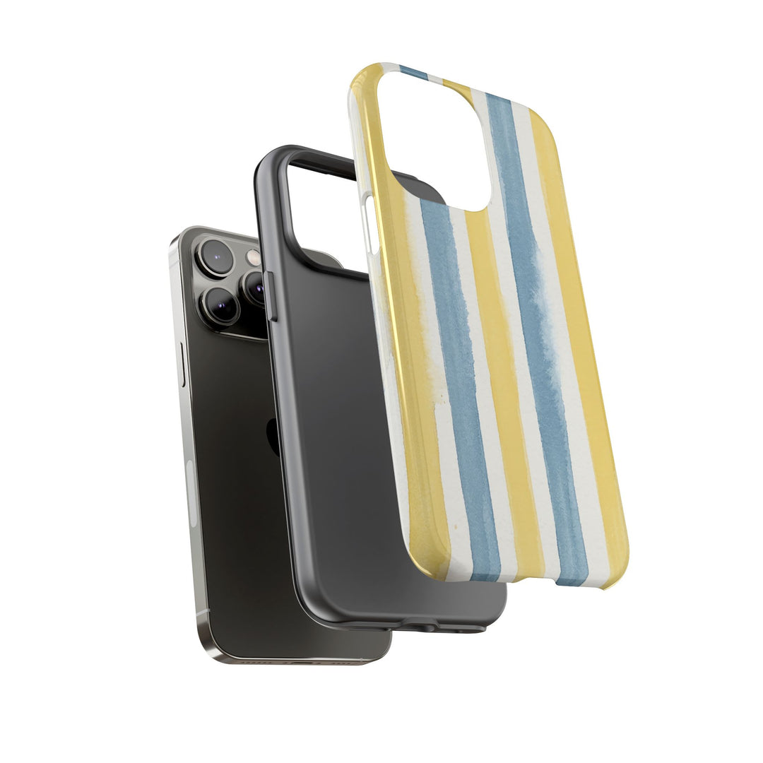 Tough Cute Yellow Stripes Phone Case, for IPhone 17 Pro Max | Iphone 17 Air, Iphone 16, IPhone 15, 14 13 12, Samsung Galaxy S26, S25, S24, S23 - Studio40ParkLane
