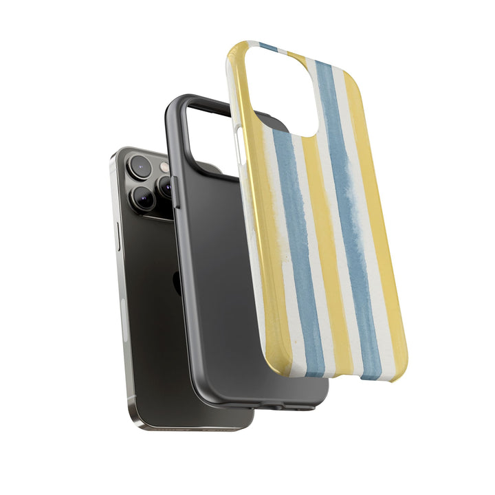 Tough Cute Yellow Stripes Phone Case, for IPhone 17 Pro Max | Iphone 17 Air, Iphone 16, IPhone 15, 14 13 12, Samsung Galaxy S26, S25, S24, S23 - Studio40ParkLane
