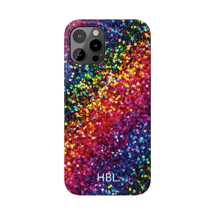 Slim Personalized Slim Muted Faux Play on Glitter Effect Cute Phone Cases for Iphone 16 Pro Max | iPhone 15 Case | iPhone 15 Pro Max Case, Iphone 14, Iphone 14 Pro Max, Iphone 13 12 11 8 7 - Studio40ParkLane