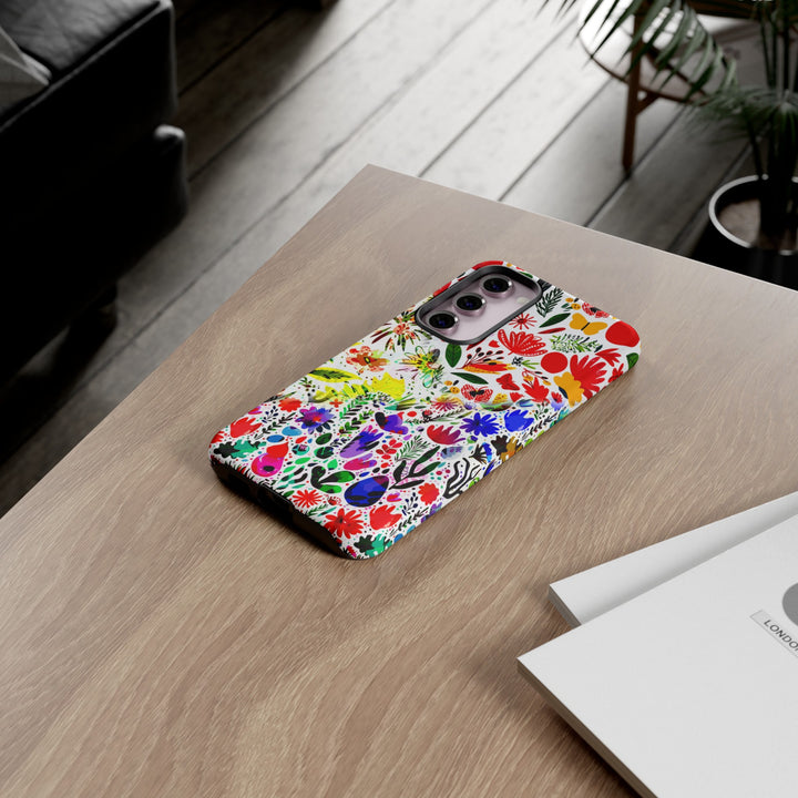 Impact Resistant, Colored Flowers, Cute Phone Cases for Samsung S24, S23, S22, S21, IPhone 15 pro Iphone 14 pro Iphone 13 IPhone 12 Iphone 11 - Studio40ParkLane