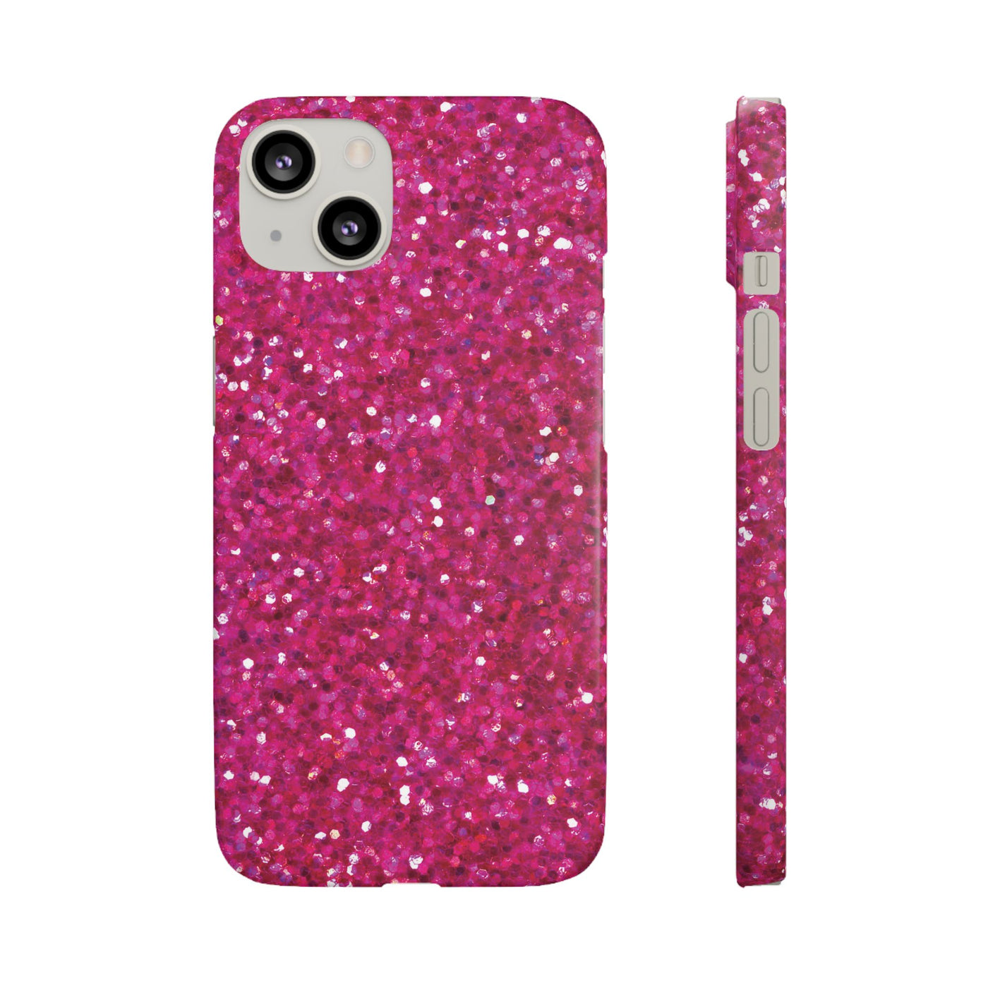 Snap Non-Glitter Muted Pink Play on "Faux" Glitter Effect Cute Phone Cases for Samsung and Iphone, 16, 15, 14, S24, S23, S22, S21, S20, Plus and Ultra