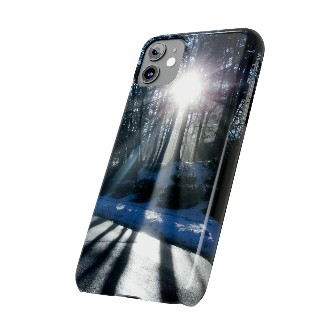 Slim Cute Phone Cases for Iphones - | iPhone 15 Case | iPhone 15 Pro Max Case, Iphone 14 Case, Iphone 14 Pro Max, Iphone 13, Winter Morning Sun - Studio40ParkLane