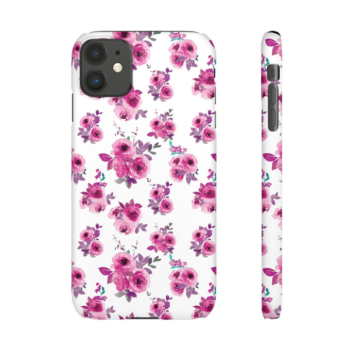 Sleek Snap Flowers Gift for Her Cute Phone Case for iPhone 16 15 14 13 12 11 X Xs Max Xr Pro Plus Samsung Galaxy S24 S23 S22 S21 S20 Ultra