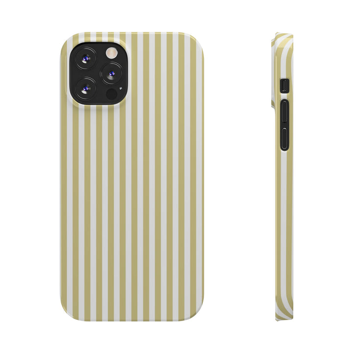 Slim Soft Yellow Striped Cute Phone Case for Iphone 16 - | iPhone 15 Pro Max Case | iPhone 14 Case Iphone 13 12 11 10 9 8 7 XS Gift for Her - Studio40ParkLane