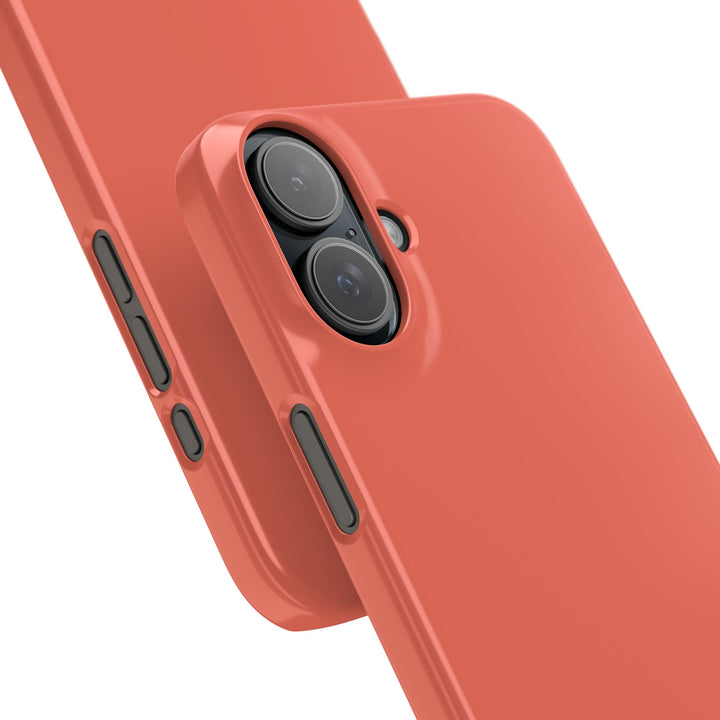 Slim Coral pink Gift for Her Aesthetic Cute Phone Case for Iphone 16 - | iPhone 15 Pro Max Case | iPhone 14 Case 13 12 11 10 9 8 7 - Studio40ParkLane