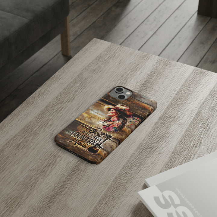 Slim Cute Phone Cases for Iphone - | iPhone 15 Case | iPhone 15 Pro Max Case, Iphone 14 Case, Iphone 14 Pro Max, Iphone 13, Country Music Girl - Studio40ParkLane