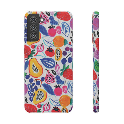 Snap Summer Fruit Gift for Her Cute Phone Cases for Samsung Galaxy S24, S23, S22, S21, S20, Plus, Ultra, Iphone 16, 15, 14, Pro and Max