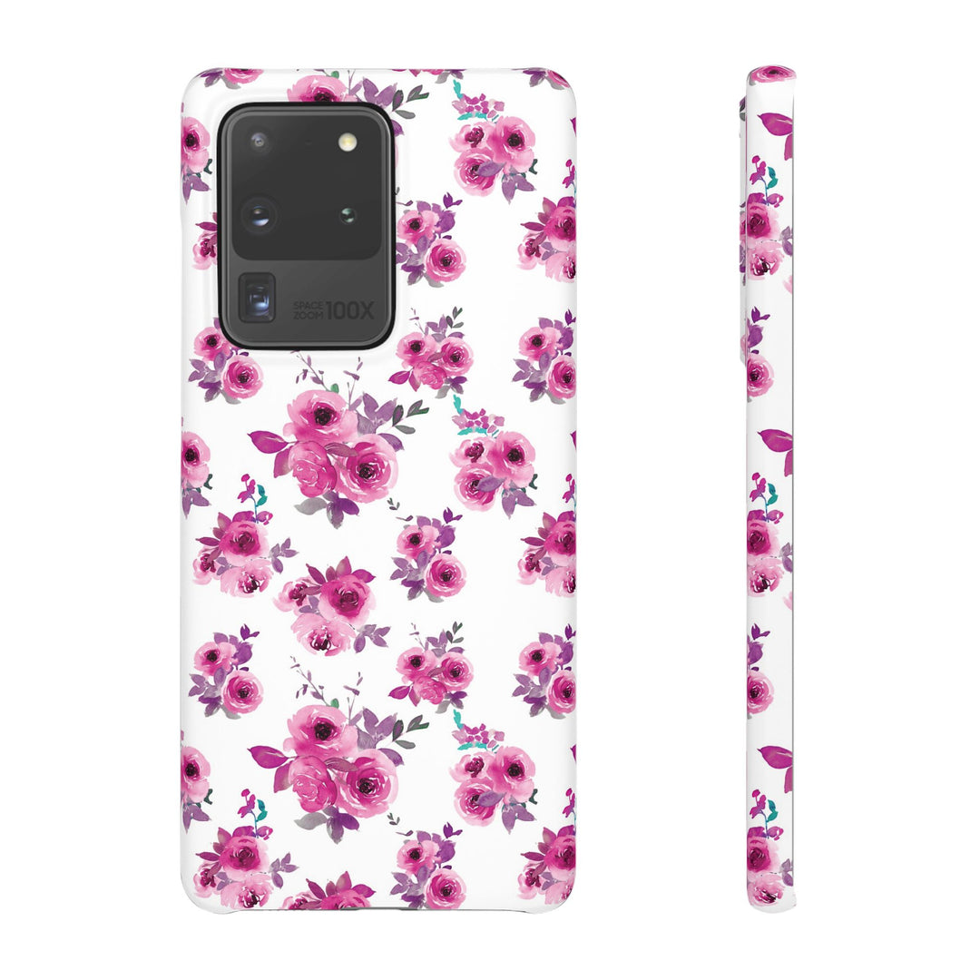 Sleek Snap Flowers Gift for Her Cute Phone Case for iPhone 16 15 14 13 12 11 X Xs Max Xr Pro Plus Samsung Galaxy S24 S23 S22 S21 S20 Ultra