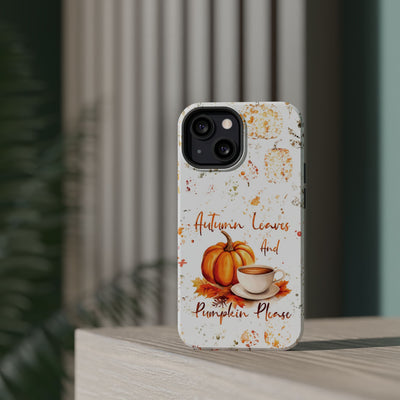 Fall Leaves Pumpkins Tough Magsafe Cute Phone Cases for Iphone | iPhone 15 Case | iPhone 15 Pro Max Case, Iphone 14, Iphone 14 13 12 11 10 9 8 7 - Studio40ParkLane