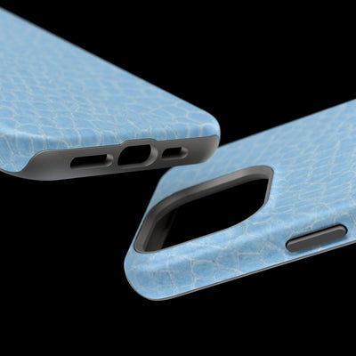 Non Leather Blue Color Pattern Magsafe Cute Phone Case for Iphone Gift for Her, | iPhone 15 Case | iPhone 15 Pro Max Case, Iphone 14, Iphone 14 Pro Max, Iphone 13, Iphone 16