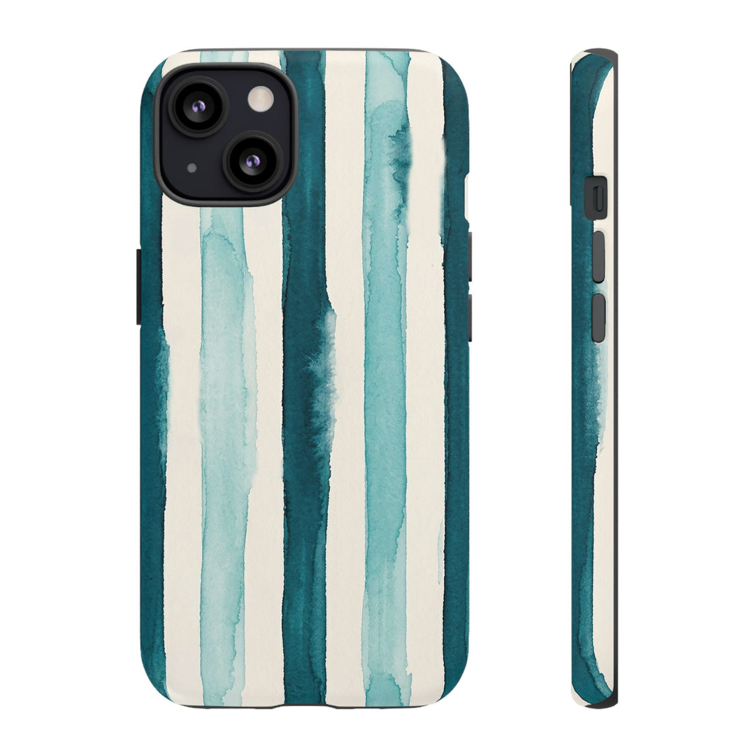 Tough Cute Green Stripes Phone Case, for IPhone 17 Pro Max | Iphone 17 Air, Iphone 16, IPhone 15, 14 13 12, Samsung Galaxy S26, S25, S24, S23