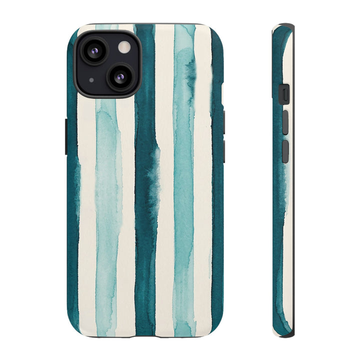 Tough Cute Green Stripes Phone Case, for IPhone 17 Pro Max | Iphone 17 Air, Iphone 16, IPhone 15, 14 13 12, Samsung Galaxy S26, S25, S24, S23