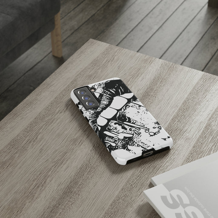 Cute Samsung Phone Case | Aesthetic Samsung Phone Case | Smile Lips Black White | Galaxy S23, S22, S21, S20 | Luxury Double Layer | Cool - Studio40ParkLane