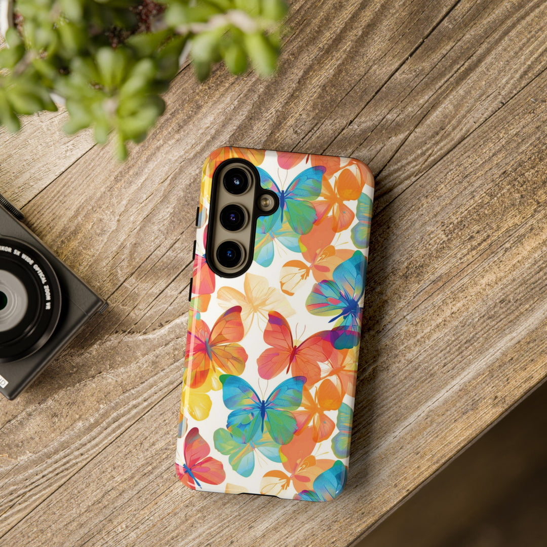 Cute Samsung Case | Cool Iphone Case | Summer Bright Butterflies, Samsung S24, S23, S22, S21, IPhone 15 Case | Iphone 14 Case, Iphone 13 Case - Studio40ParkLane