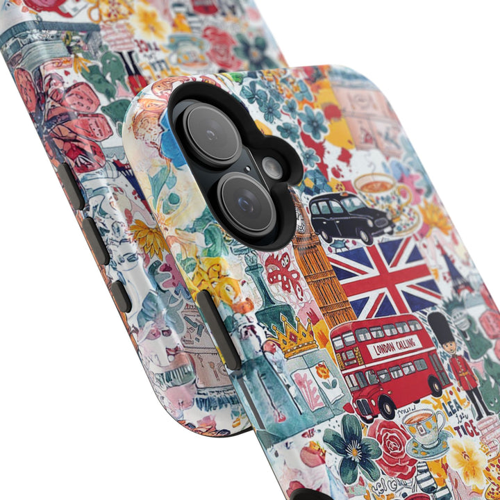 London England Coquette Collage Tough Magsafe Cute Phone Cases for Iphone | iPhone 17 Pro Max Case, Iphone 16, Iphone 15 14 13 12 11 10 9 - Studio40ParkLane