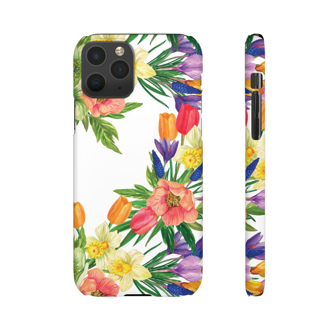 Sleek Snap Spring Summer Flowers Cute Phone Case for iPhone 16 15 14 13 12 11 X Xs Max Xr Pro Plus Samsung Galaxy S24 S23 S22 S21 S20 Ultra