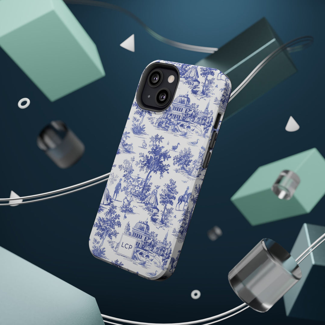 Custom Personalized French Toile Magsafe Phone Case for Iphone 18 - iPhone 17 Pro Max Air Plus 15 14 13 12 11, Samsung Galaxy Phone Cases - Studio40ParkLane