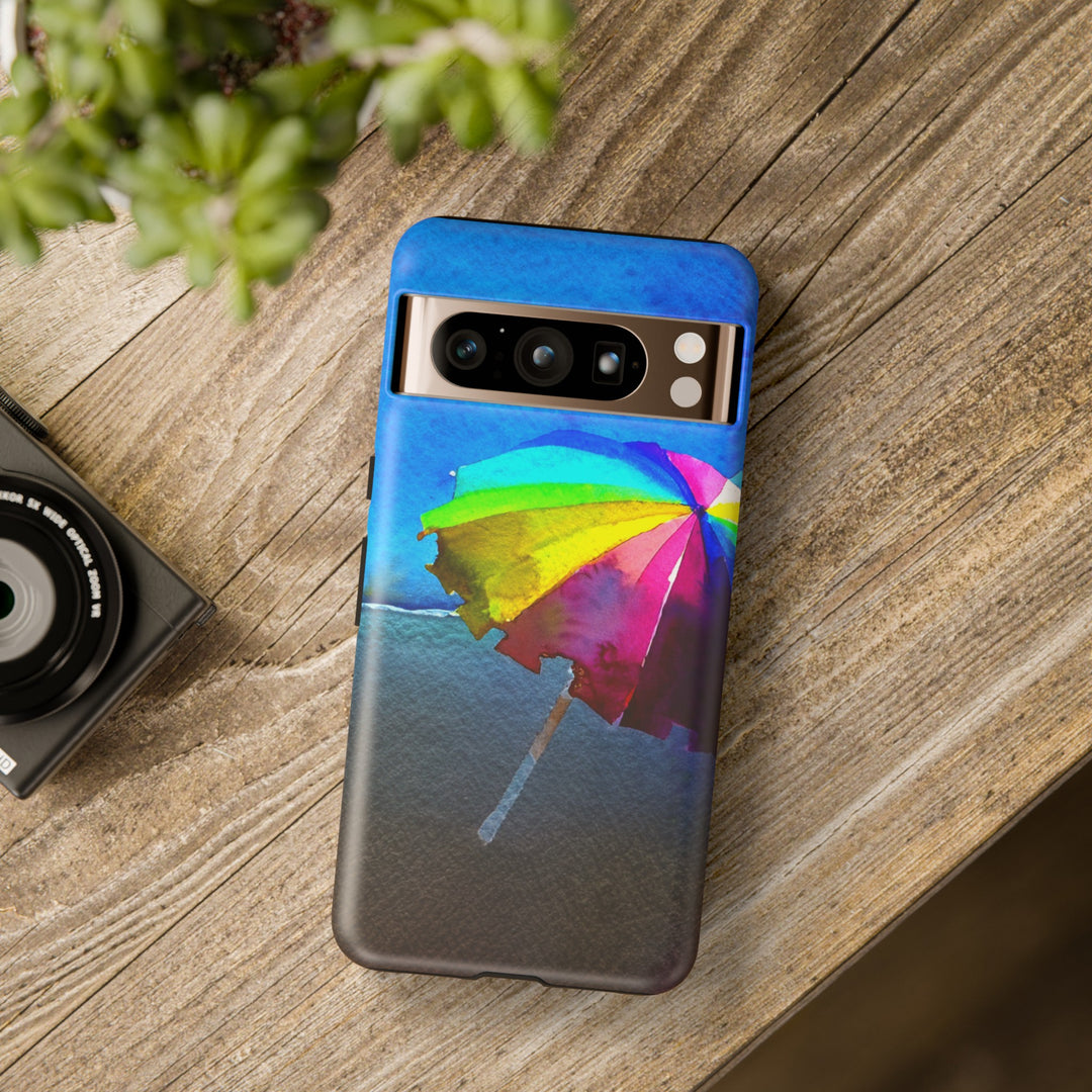 Cute Samsung Case | Cool Iphone Case | Summer Colorful Beach Parasol, Samsung S24, S23, S22, S21, IPhone 15 Case | Iphone 14 Case, Iphone 13 Case - Studio40ParkLane