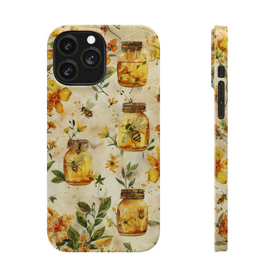 Slim Cute Phone Cases for Iphone  | iPhone 15 Case | iPhone 15 Pro Max Case, Iphone 14, Iphone 14 Pro Max, Iphone 13, Honey Bees Yellow