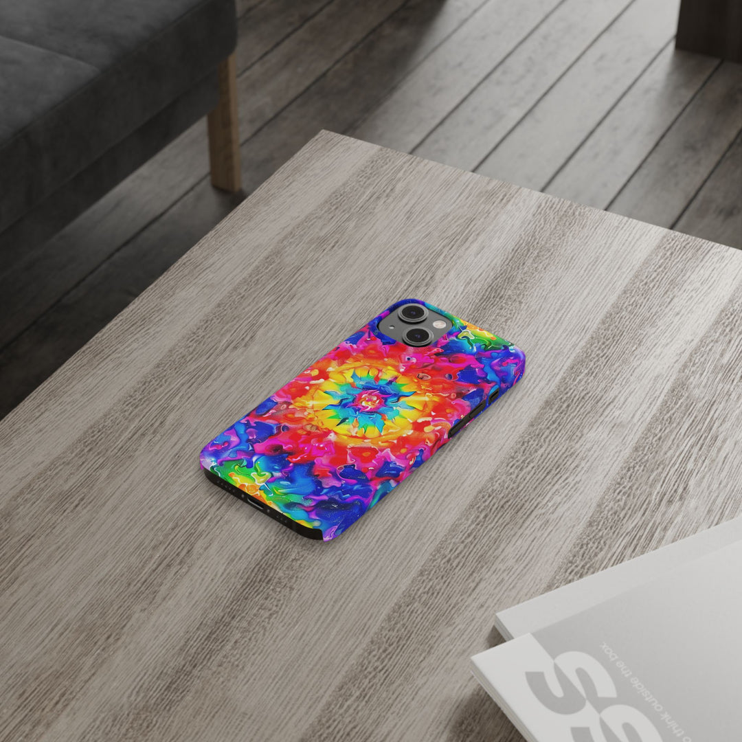 Slim Tie Dye Faux Glitter Gift for Her Cute Phone Cases for Iphone 16 Pro Max | iPhone 15 Case | iPhone 15 Pro Max Case, Iphone 14, Iphone 14 Pro Max, Iphone 13 12 11 8 7 - Studio40ParkLane