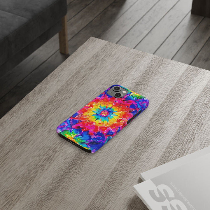Slim Tie Dye Faux Glitter Gift for Her Cute Phone Cases for Iphone 16 Pro Max | iPhone 15 Case | iPhone 15 Pro Max Case, Iphone 14, Iphone 14 Pro Max, Iphone 13 12 11 8 7 - Studio40ParkLane