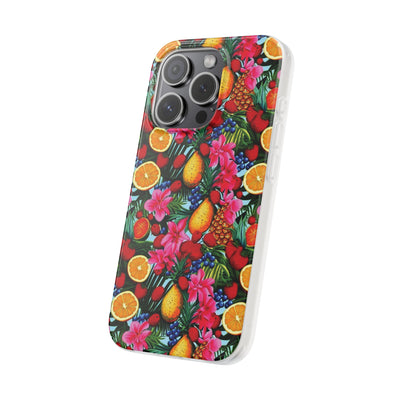 Cute Flexi Phone Cases, For Iphones and Samsung Galaxy Phones, Summer Mixed Fruit, Galaxy S23 Phone Case, Samsung S22 Case, Samsung S21, Iphone 15, Iphone 14, Iphone 13