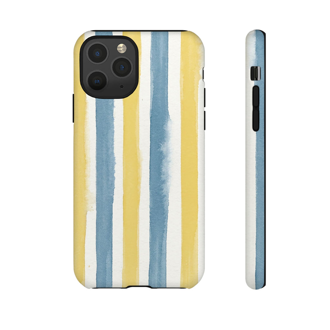 Tough Cute Yellow Stripes Phone Case, for IPhone 17 Pro Max | Iphone 17 Air, Iphone 16, IPhone 15, 14 13 12, Samsung Galaxy S26, S25, S24, S23 - Studio40ParkLane