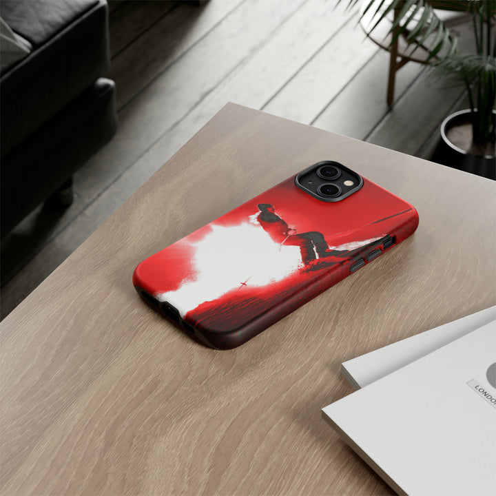 Cute IPhone Case | iPhone 15 Case | iPhone 15 Pro Max Case, Iphone 14 Case, Iphone 14 Pro Max Case IPhone Case for Art Lovers - Red Skier - Studio40ParkLane