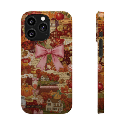 New England fall Coquette Collage Cute Phone Case for Iphone 16 - | iPhone 15 Pro Max Case | iPhone 14 Case Iphone 13 12 11 10 9 8 7 X XS - Studio40ParkLane