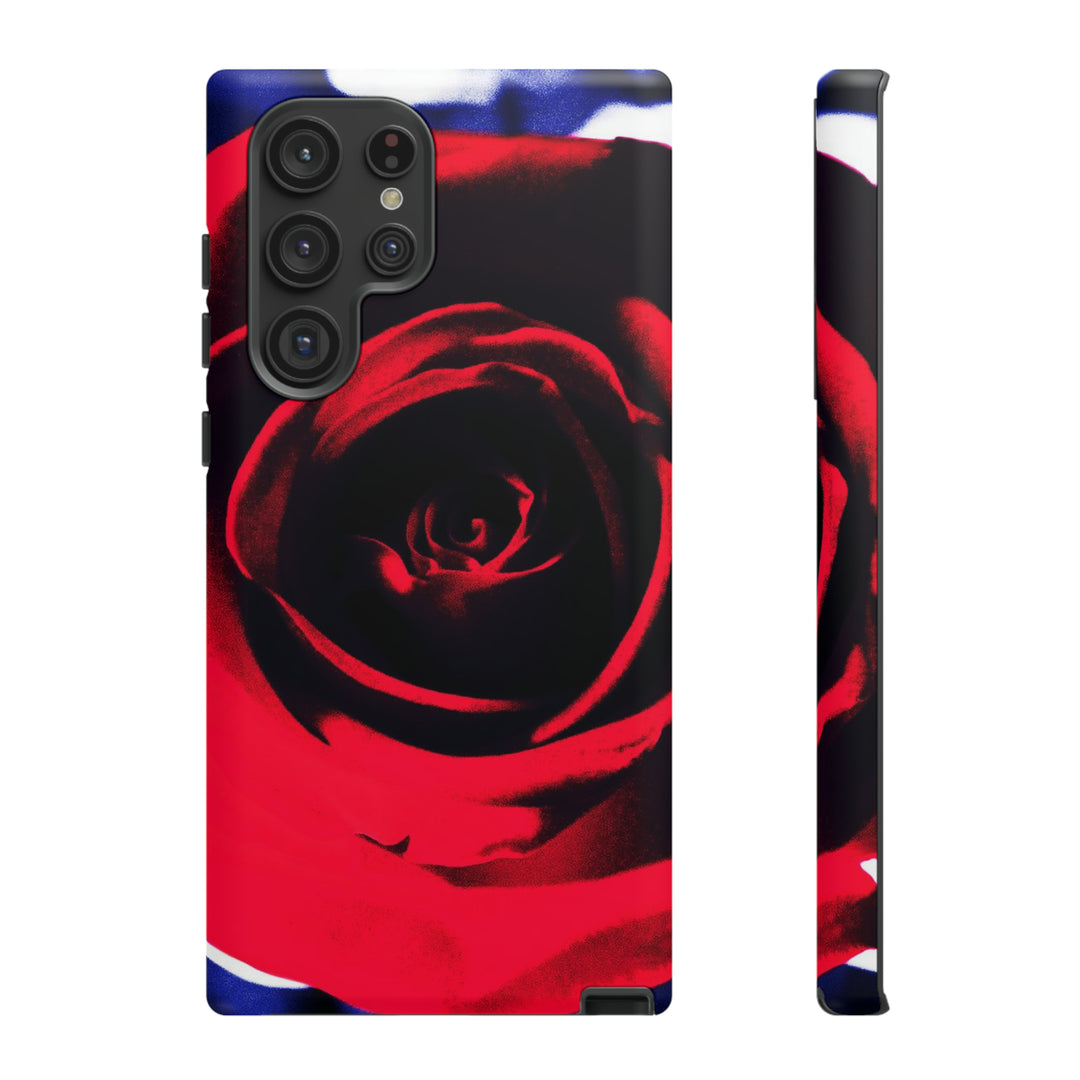 Cute Samsung Phone Case | Aesthetic Samsung Phone Case | Red Rose | Galaxy S23, S22, S21, S20 | Luxury Double Layer | Cool - Studio40ParkLane