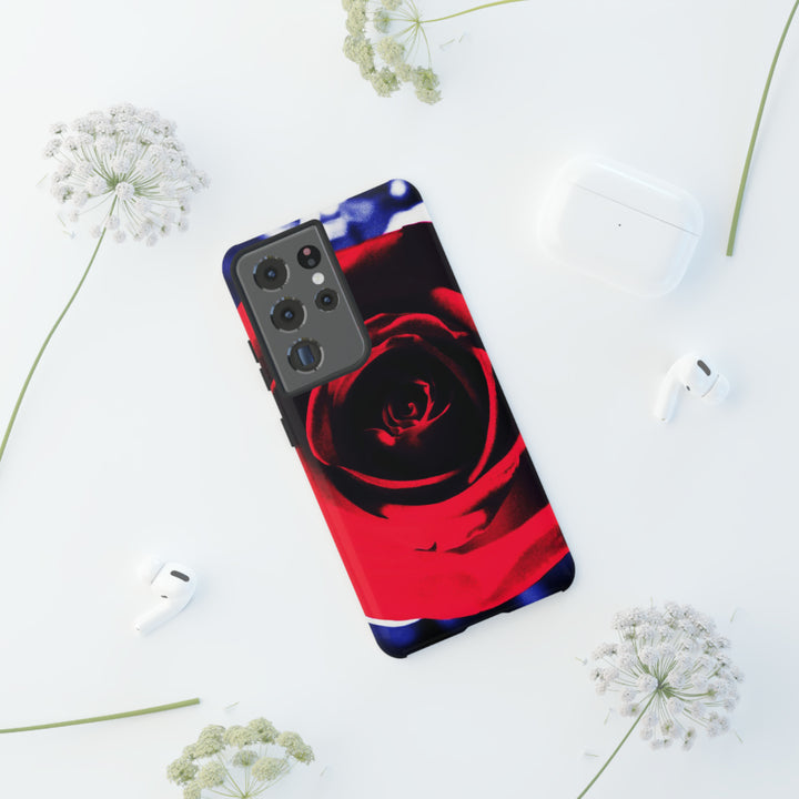 Cute Samsung Phone Case | Aesthetic Samsung Phone Case | Red Rose | Galaxy S23, S22, S21, S20 | Luxury Double Layer | Cool - Studio40ParkLane